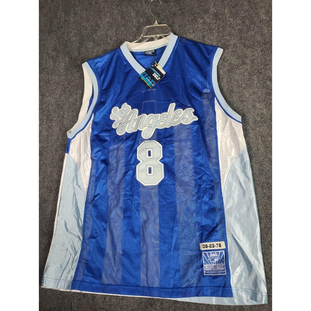 Vintage Kobe Bryant Los Angeles‎ Lakers Jersey Mens XXL Delf Sportswear 70s Gym